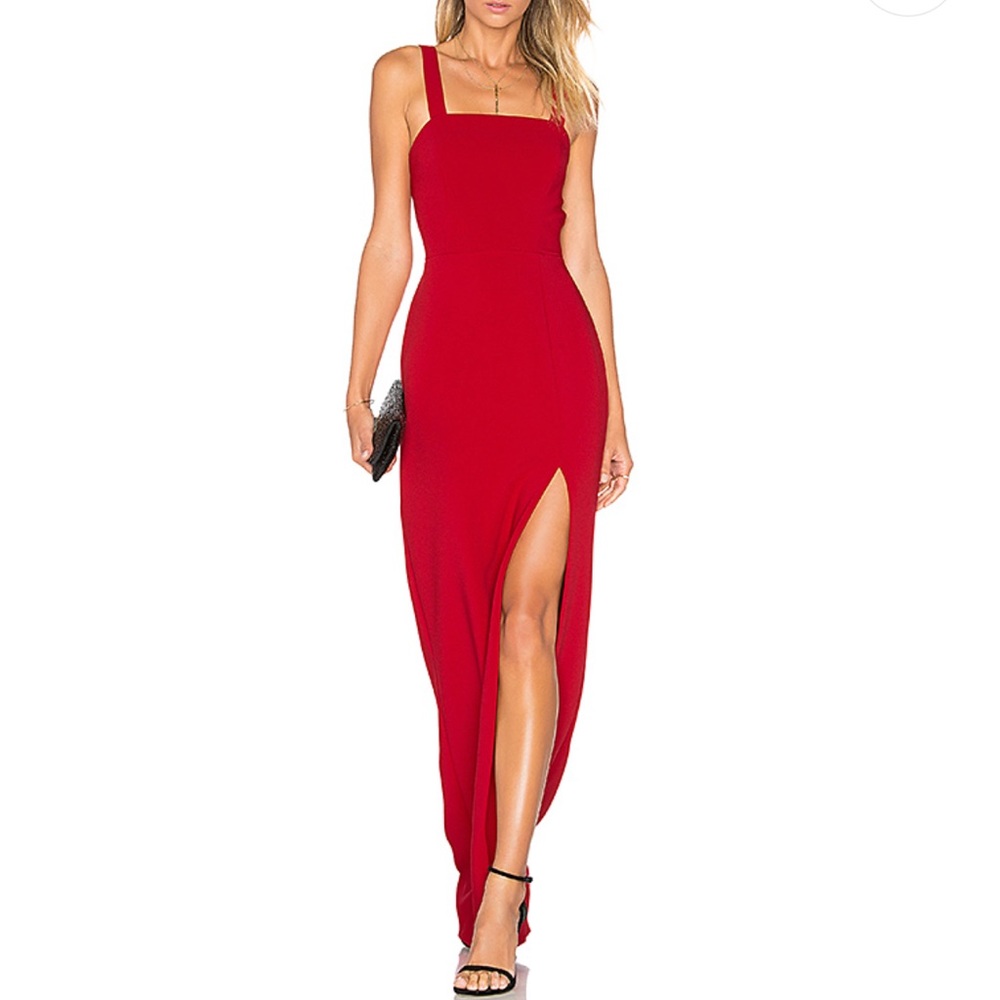 Red lovers+friends gown
